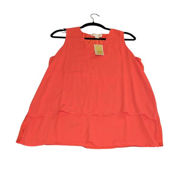 Michael Kors Tops - MICHAEL Michael Kors Coral Sleeveless‎ Layered Shift Dress
